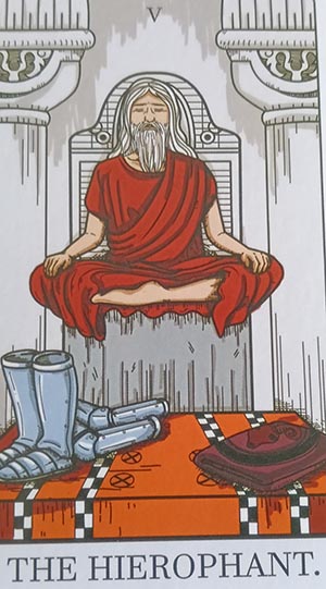 Shuffle Tarot – V El Sumo Sacerdote